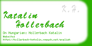 katalin hollerbach business card